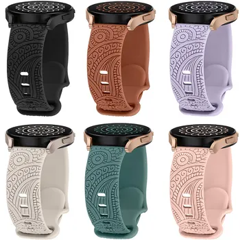 삼성 갤럭시 워치용 각인 실리콘 밴드, 20mm, 40mm, 44mm, 워치 5 프로 45mm, 워치 6 클래식 43mm, 47mm, 워치 액세서리, 7, 6, 5/4 