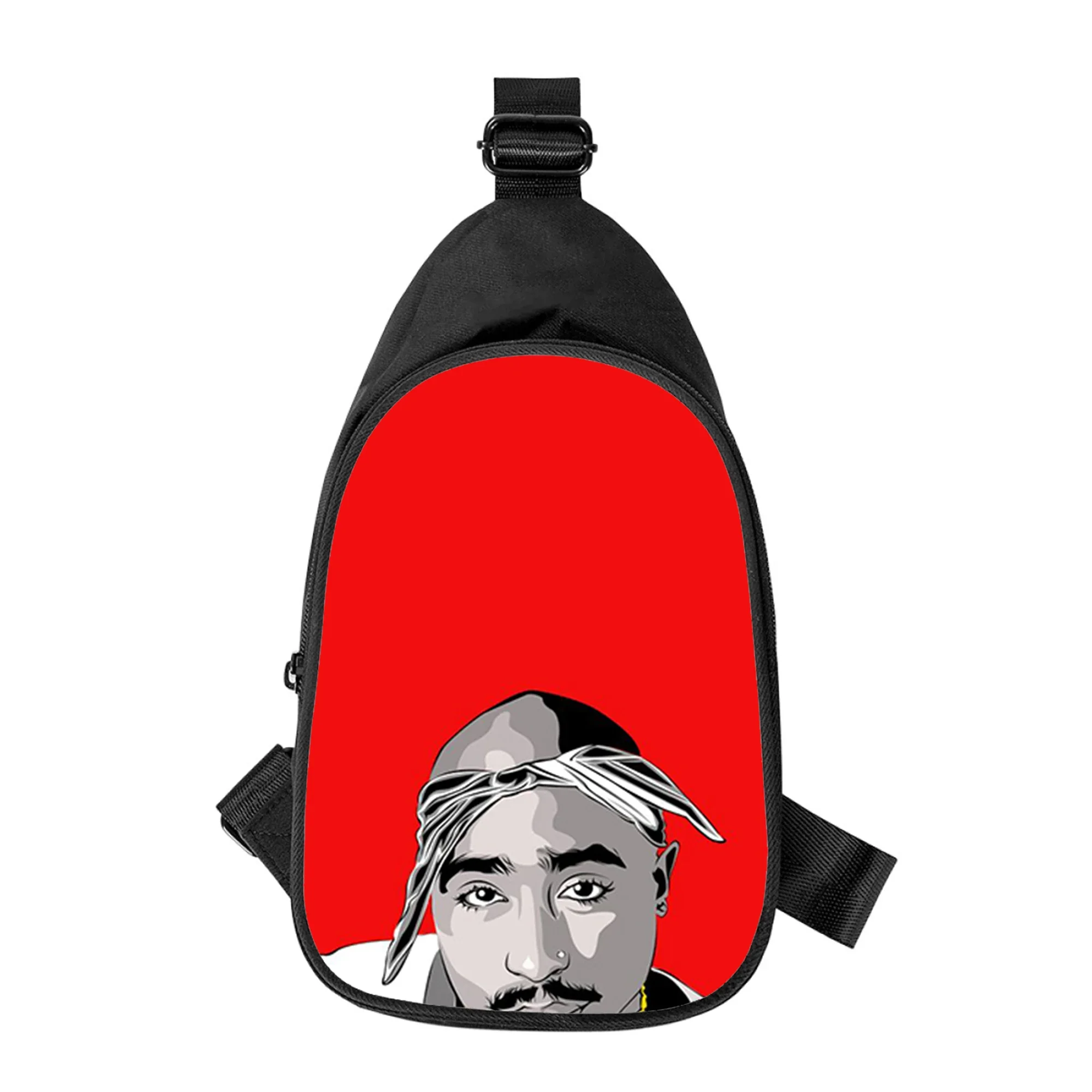 Rared-Sac de poitrine à bandoulière imprimé Tupac pour hommes et femmes, sac de taille d'école pour mari, sac de poitrine pour homme, nouveau, 2pac