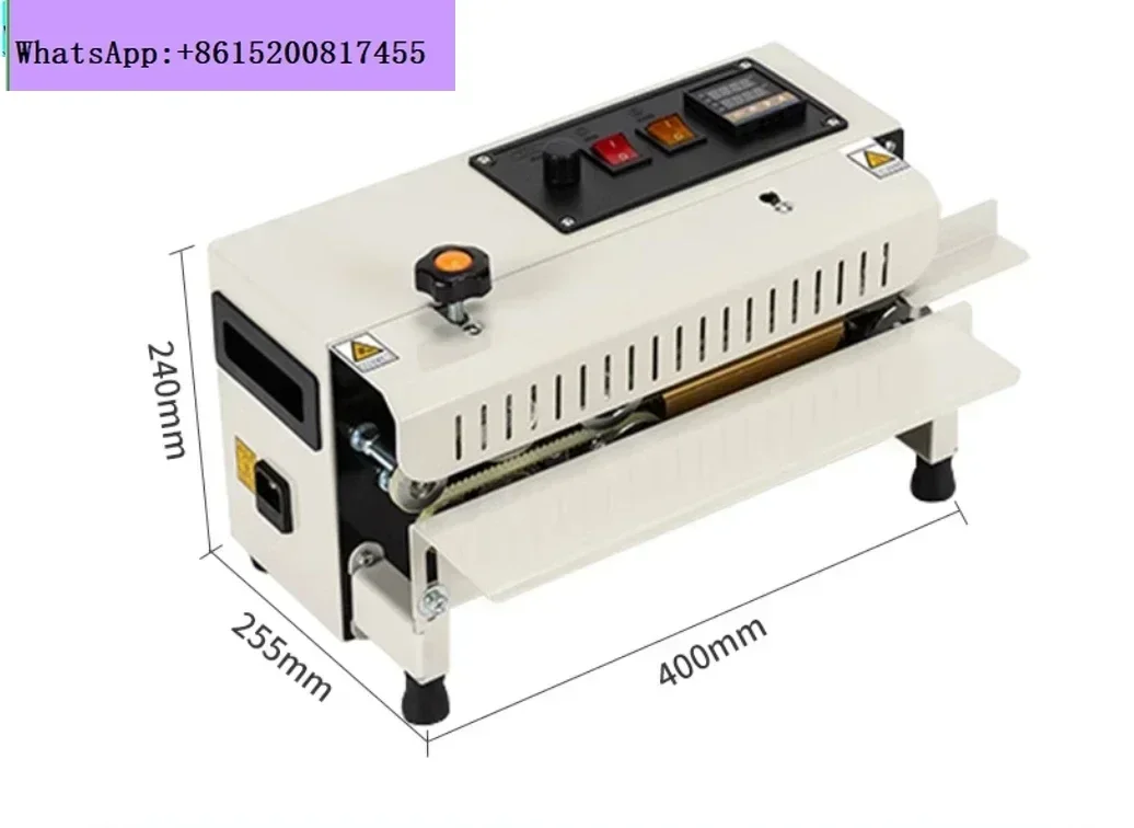 Mini máquina de selagem de saco plástico de embalagem de saco pequeno, fácil operação FR-400