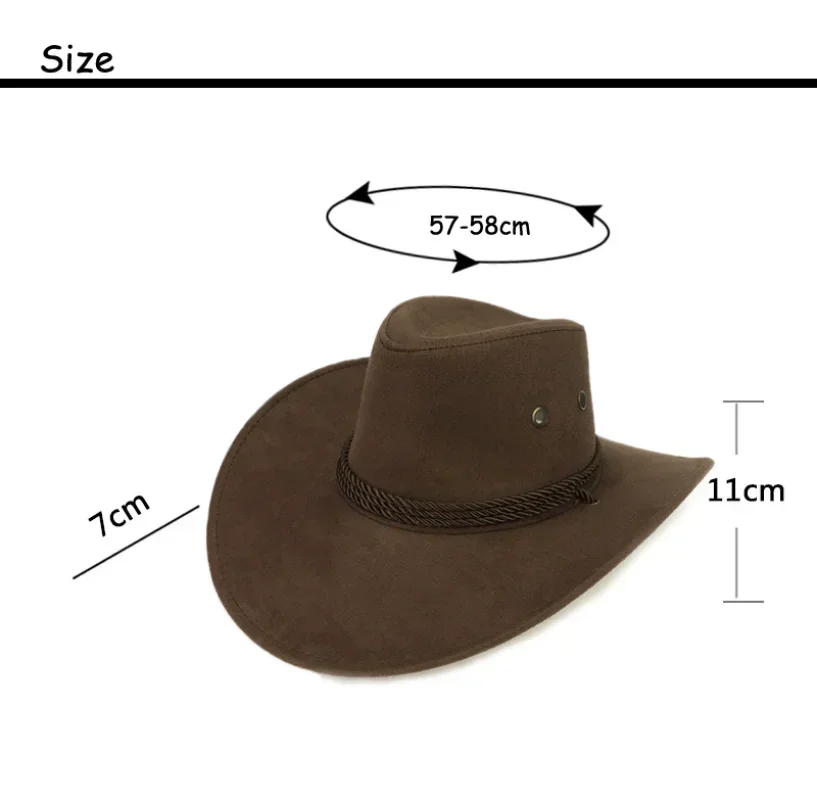 Cool Western Cowboy Hats Men Sun Visor Cap Women Travel Performance Western Hats Chapeu Cowboy Summer