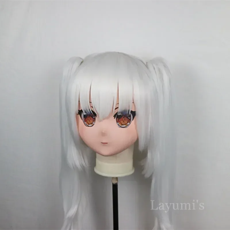 (B88) Customized Lifesize Mask Crossdressing with Backshell Silicone Anime Kigurumi Mask Cosplay