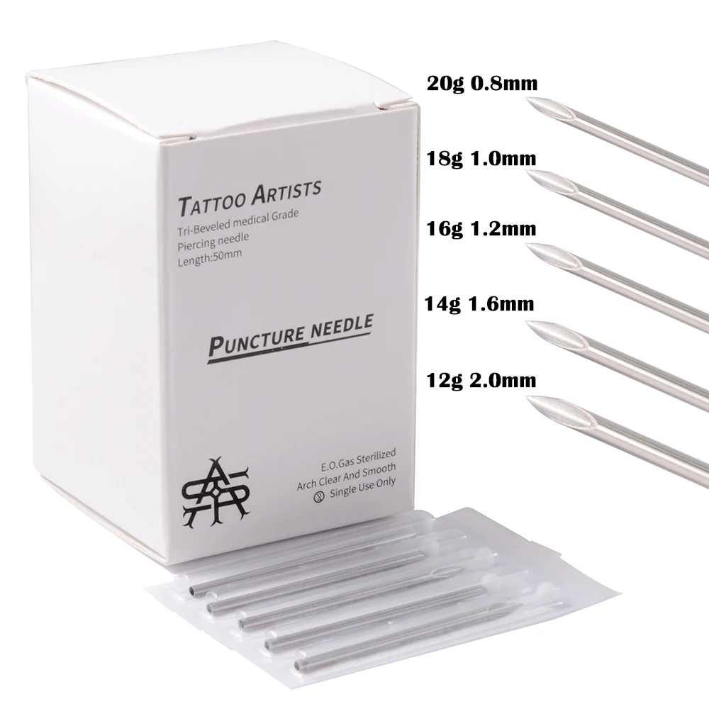 Générateur de Piercing en Acier pour le Corps, 1 à 100 Pièces, Outil en PVC, Pack à Bulles, Jules, Ventre, Langue Antarctique, Tatouage