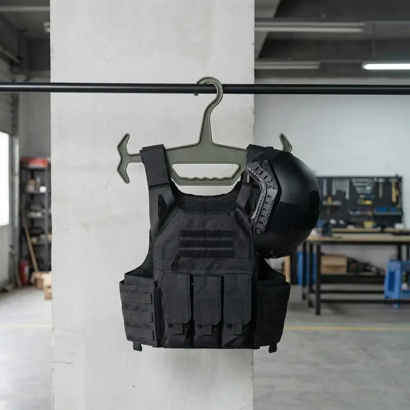 Heavy Duty Tactical Vest Storage Hanger Anti Slip Multipurpose Design For  Hunting Diving Suit Paintball Gear view 6