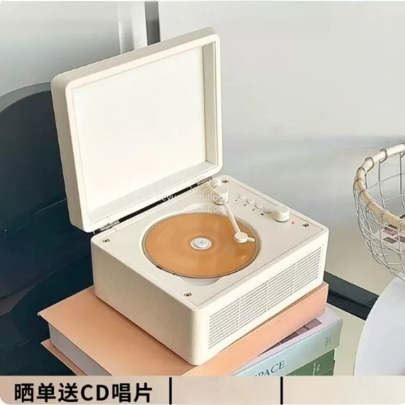 CD Player Retro Bluetooth Multi-function U Disk TF Sound Quality Audio Portable Disc Mini Gift