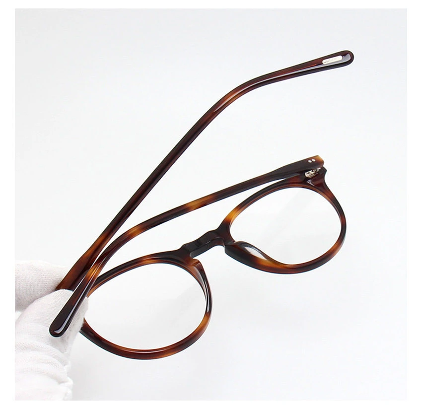 America Brand Design Ovale Brillengestelle für Herren, Vintage-Acetat, ultraleichte Korrektionsbrillen OV5183, optische Brillen für Damen – Detail 28