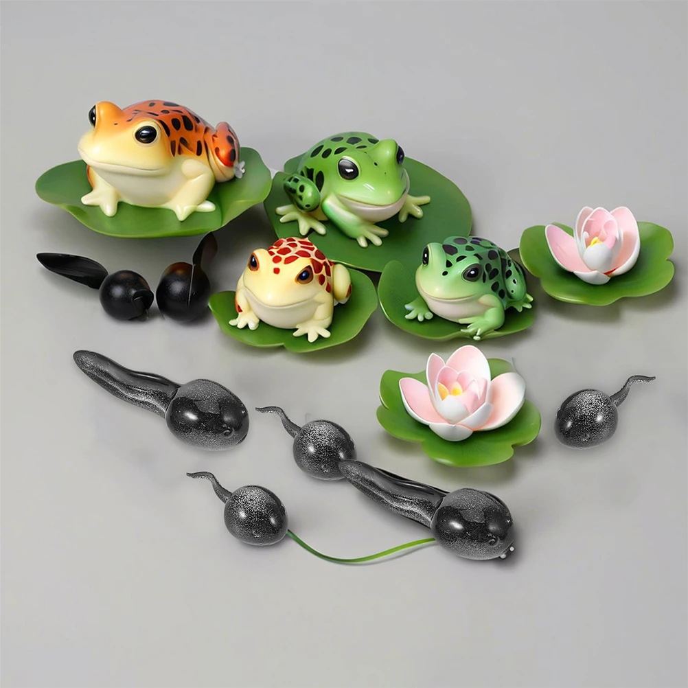 

26Pcs Micro Landscape Mini Tadpole Resin Figurines Garden Ornaments Bonsai Moss Decorations for Terrarium DIY Aquarium Ornaments