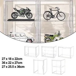 1pc Clear Three Layer Acrylic Display Rack Transparent Ladder Handmade Anime Car Model Blind Box Storage Box Jewelry Sorting Box