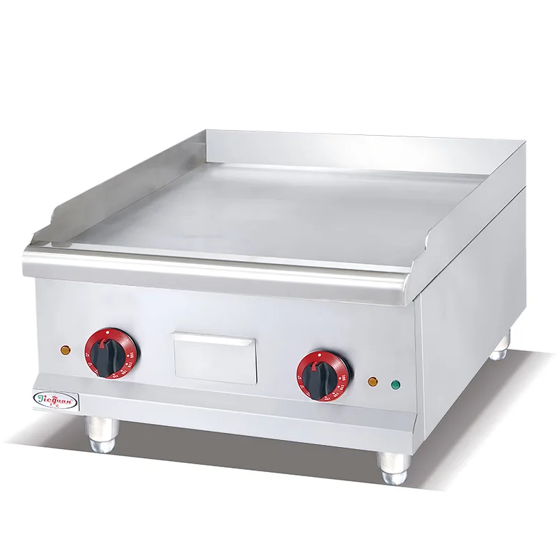 

Commercial thickened electric flat grill, fried steak, pancakes, and teppanyaki desktop stall cake stove