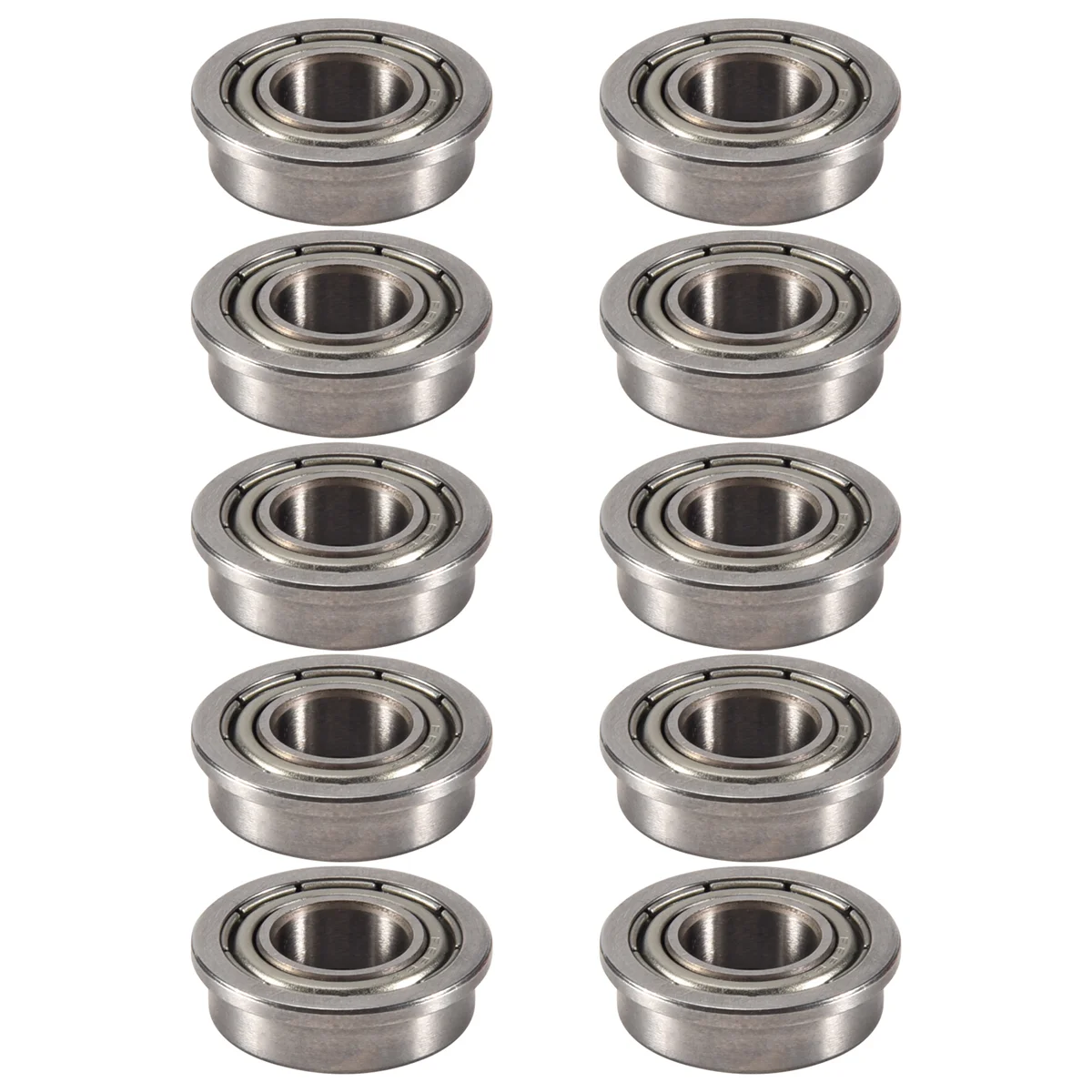 10 Pcs F688ZZ Flanged Radial Ball Bearings Metal Steel Double Shielded Flange Ball Bearing, 8 x 16 x 5mm for Motor