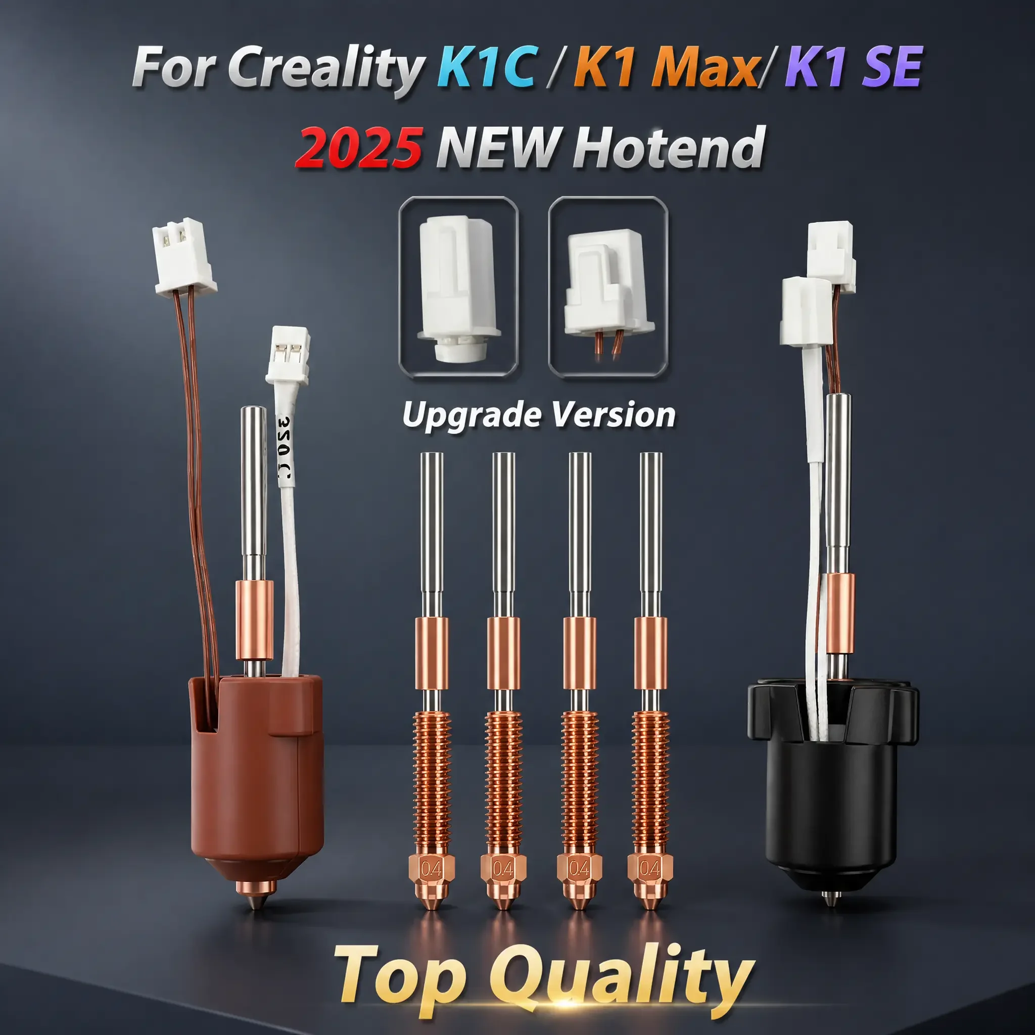 

320℃ High Temp Hotend Kit for Creality K1 K1C K1 SE K1 Max Extruder Hotend 2025 Upgrade Ceramic Anti-Jam 3D Printer Parts