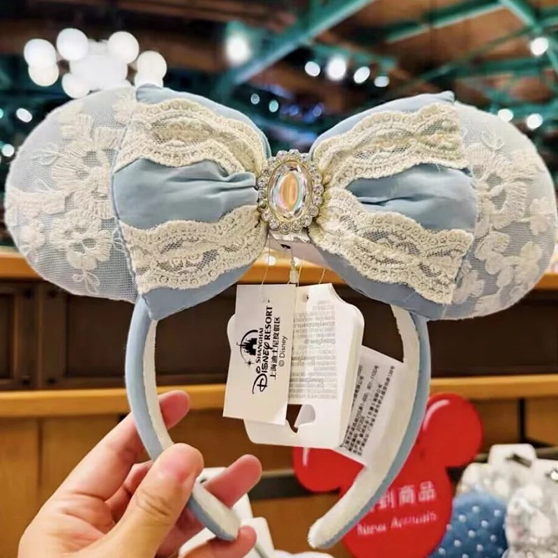 

Подлинная Тиана Рапунцель Золушка Микки Минни с блестками для волос, натуральная коллекционная обруч Тианы, украшение для парка, коллекционный рождественский подарок