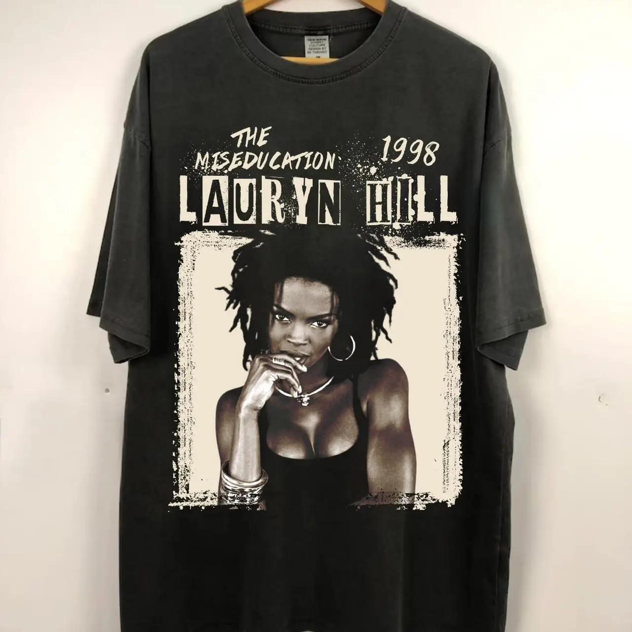 

Футболки Lauryn Hill Rapp, Лаурин Хилл Ретро 90-х Лаурин Хилл рубашка черного цвета