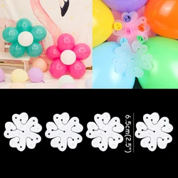 Flower Shape Balloon Clips Decoration Accessories Plum Clip for Baby Shower Wedding Birthday Party Plastic Clip Globos balloon