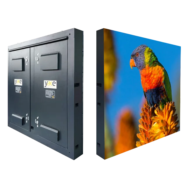 Yake Outdoor Fixed Install  HD 4K LED Display P2.5 Cabinet Wall Mounted Advertising Video LED Screen for Wall Film