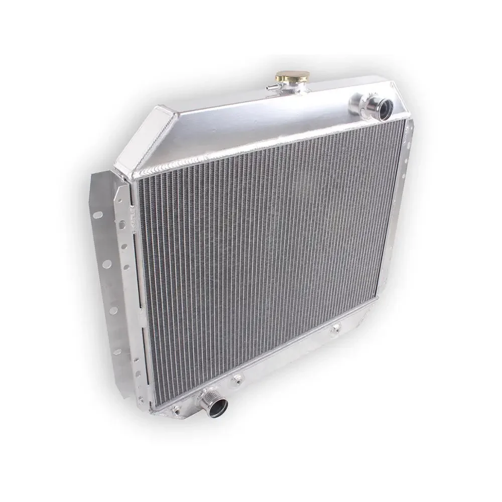 Radiador de Aluminio S-0058 para Ford F100 F150 F250 F350 Pickup 1966-1979/Bronco V8 1978 1979, 3 Filas