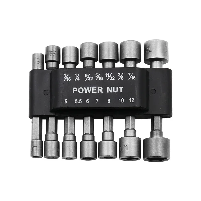 9/14 PCS Hexagon Socket Set Sleeve Nozzles Nut Driver Kit Screwdriver Bits Multi-size Wrench Power Tools Wrenches Hex Screw Key