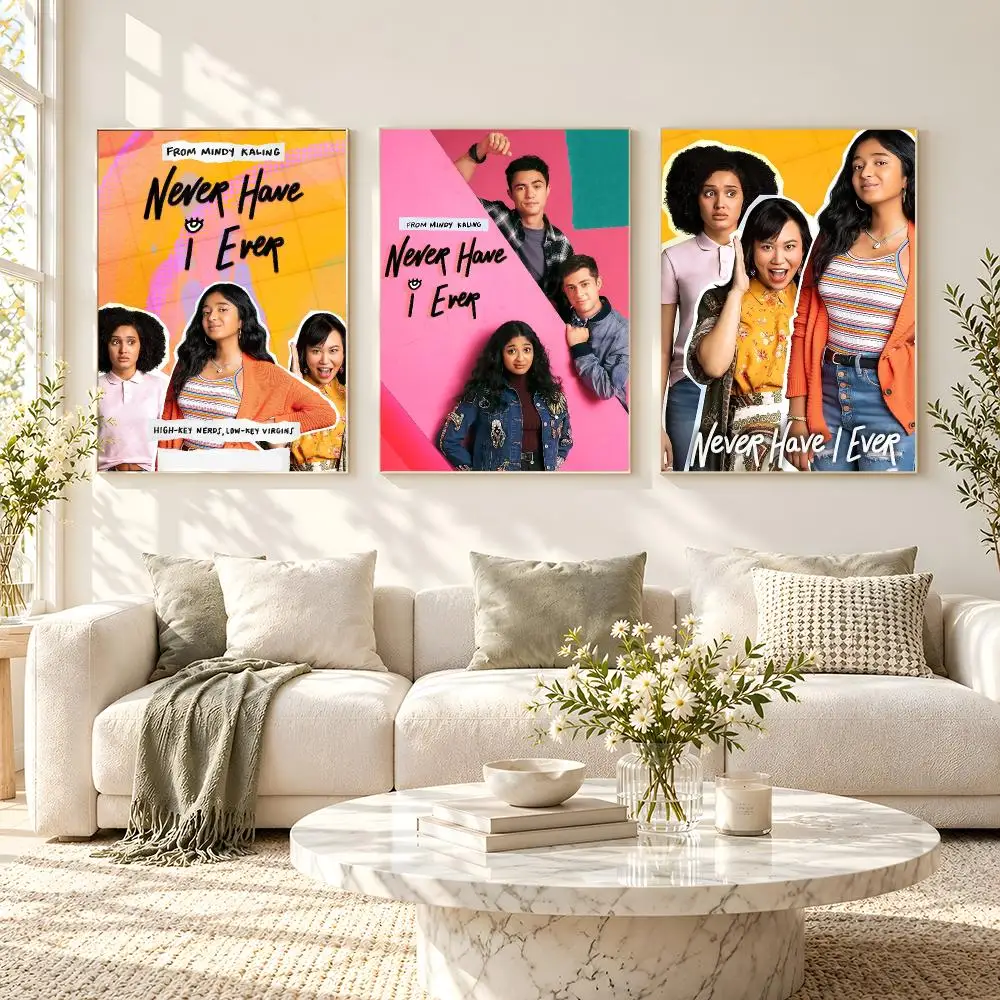 series Never Have I Ever Poster Poster HD Frameless Fresh Natural Style Wall Art Home Decor For Living Room Bedroom Gift