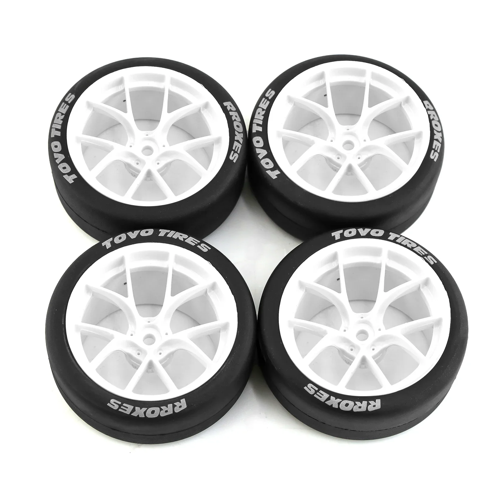 4szt RC Rally Drift Tires On Road Racing Car Wheels Tire for 1:10 Tamiya TT01 TT02 XV01 XV02 PTG-2 HSP HPI Kyosho Spare Parts