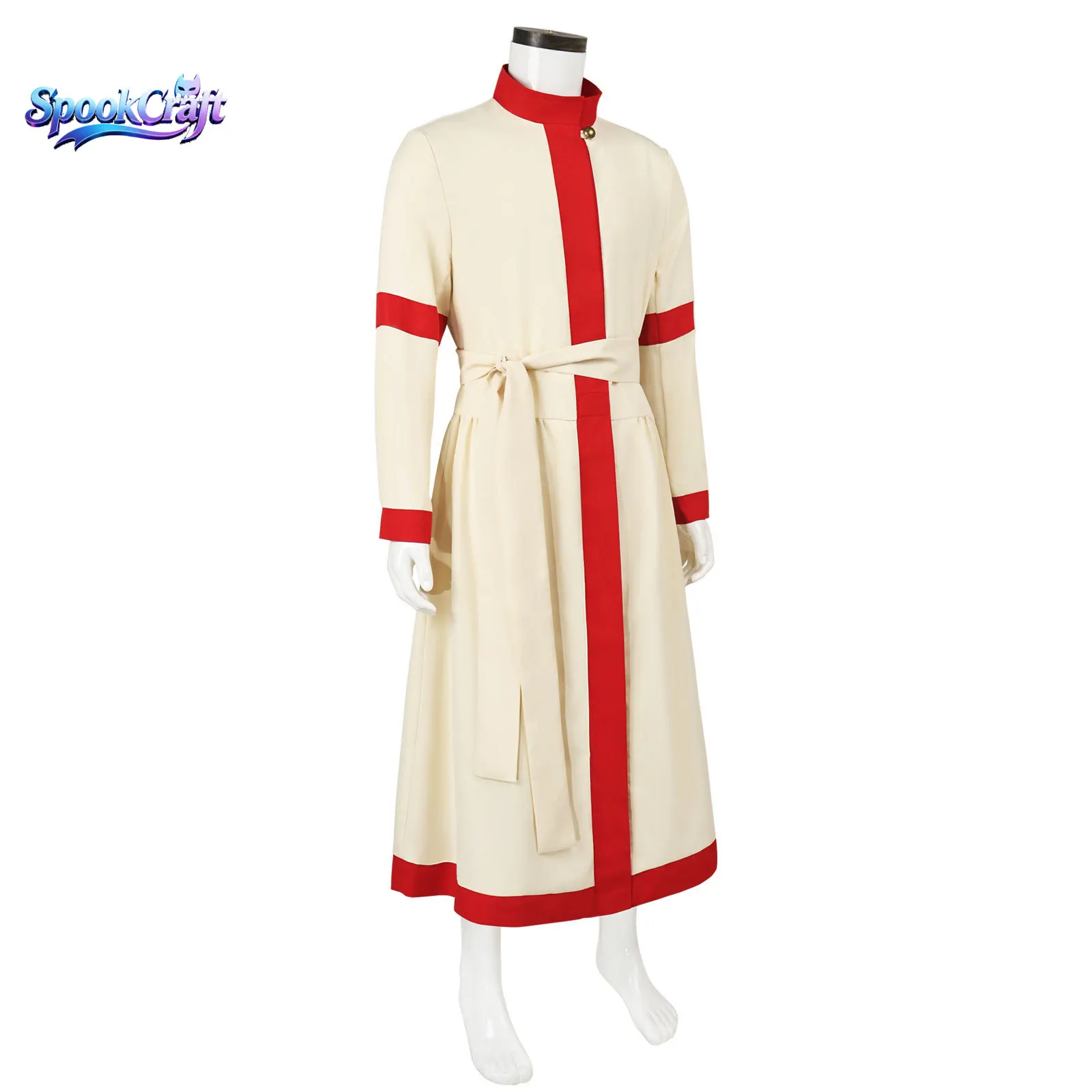 New Medieval Kaftan Robe Priest Cosplay Long Cloak Halloween Stage Performance Costume For Men Women view 5
