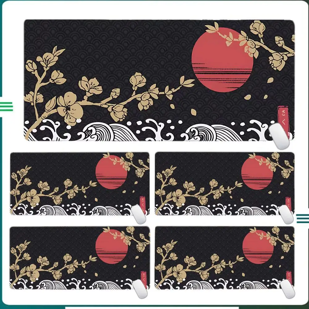 

Sakura style Design Mouse Pad XXL Gaming Keyboard Deskmat Non-Slip Office Carpet Laptop Kawaii Japanese Cherry Blossom Mousepad