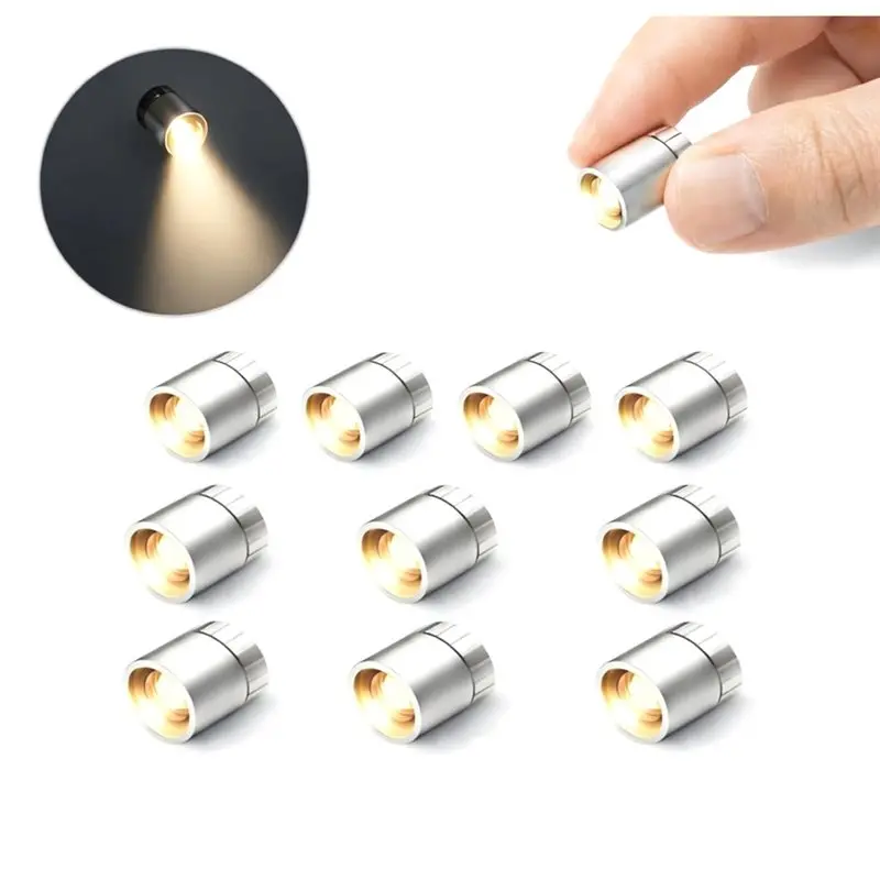 For DIY Crafts, Models, Display Case Lights- Mini LED Lights 50PCS, Battery Powered Spot Lamps With Built-In Batteries
