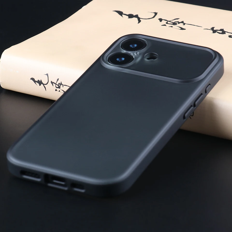 Funda para iPhone 17 con acabado esmerilado, protección de lente de cámara, carga inalámbrica Magsafe, cubierta trasera magnética de PC resistente a caídas 6