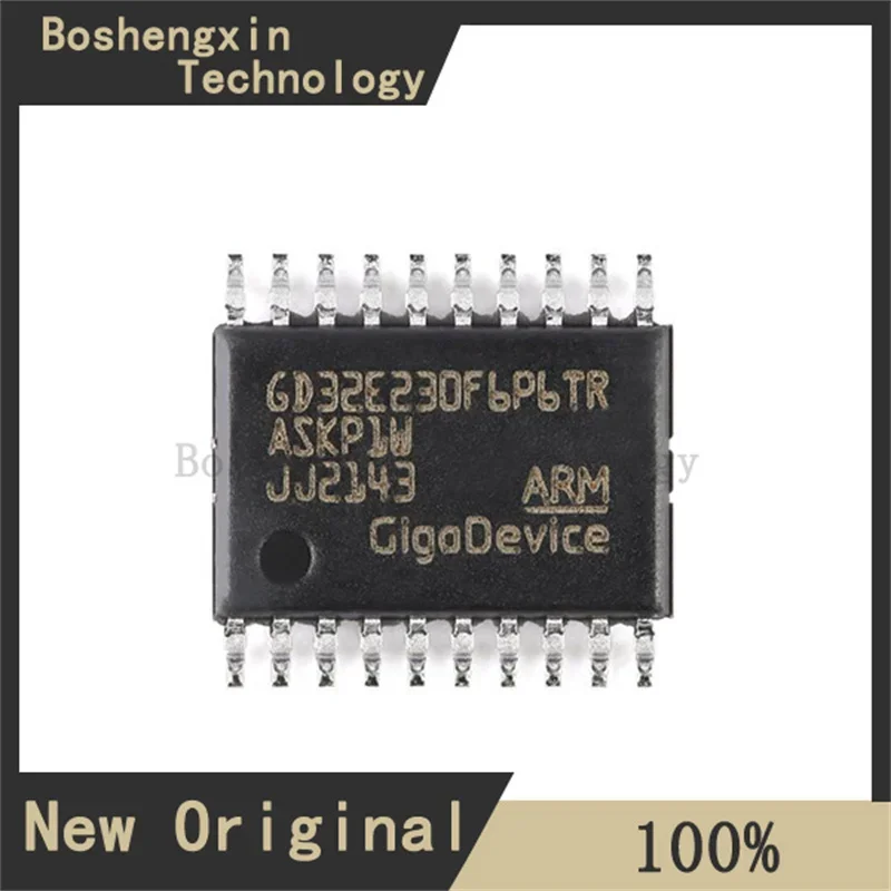 1Pcs GD32E230F6P6TR TSSOP-20 ARM Cortex-M23 32-bit microcontroller-MCU GD32E230F6P6TR