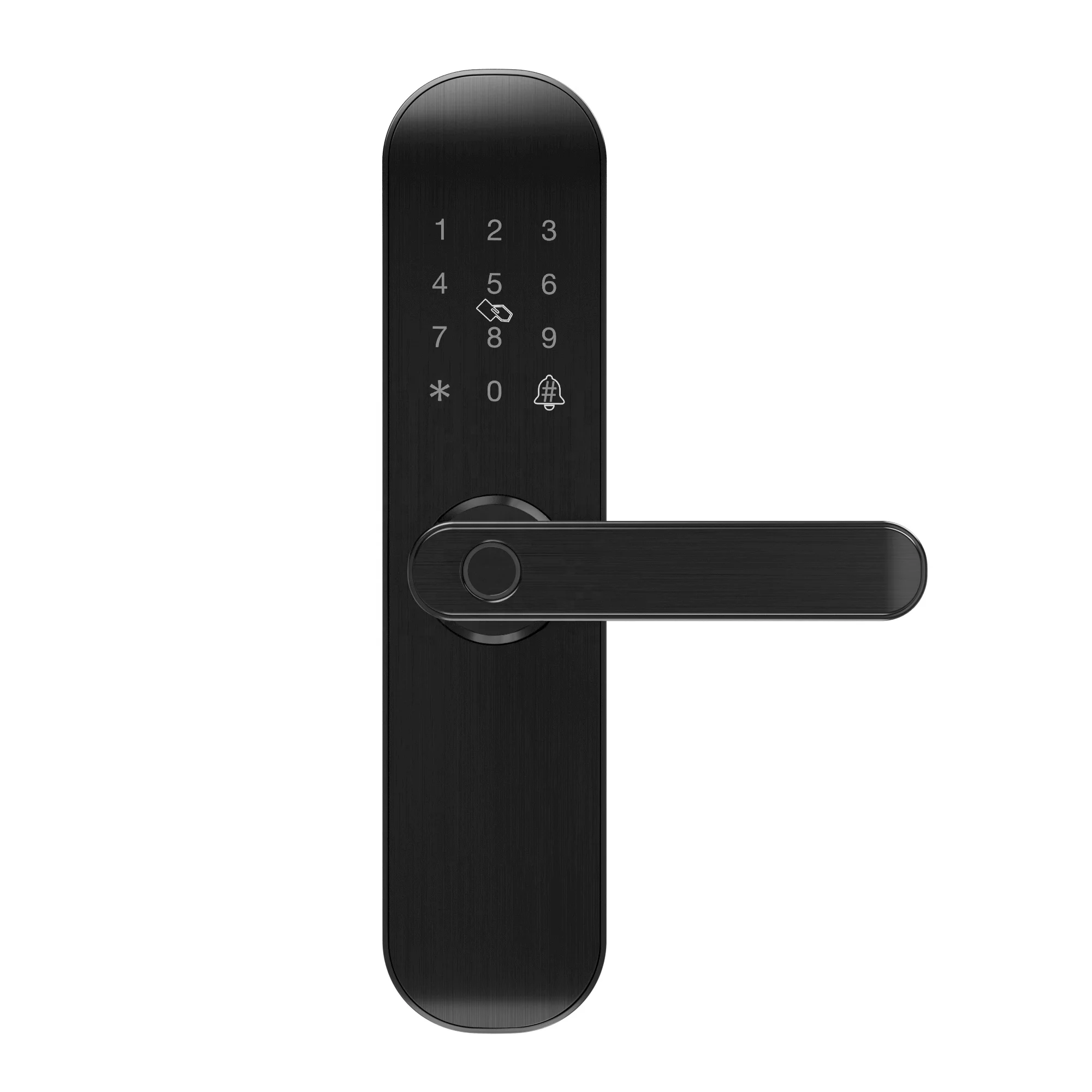 Tuyaアプリ対応 WiFiスマートドアロック 生体認証ロック 指紋認証ドアロック ハンドル デジタルキーレスロック