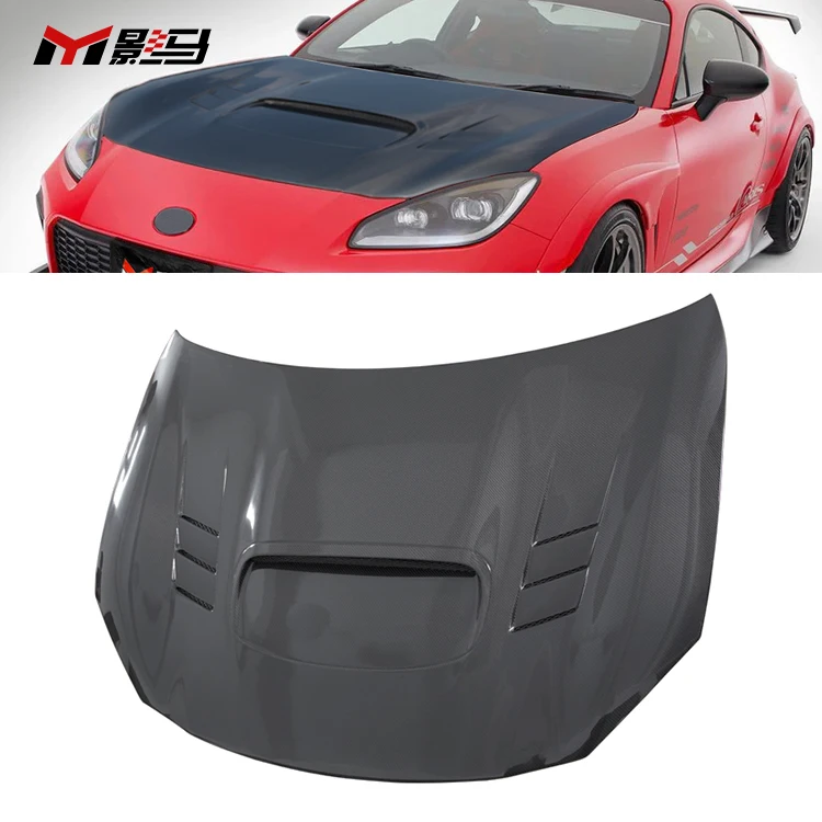 

Капот двигателя из углеродного волокна для Toyota Gr86 Subaru BRZ, крышка двигателя, WRC стиль, карбоновый капот, 2022 +