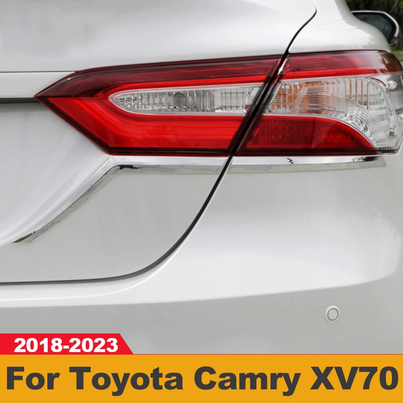 

For Toyota Camry XV70 2018-2021 2022 2023 ABS Car Taillight Lamp Decoration Frame Cover Rear Light Trim Modification Accessories