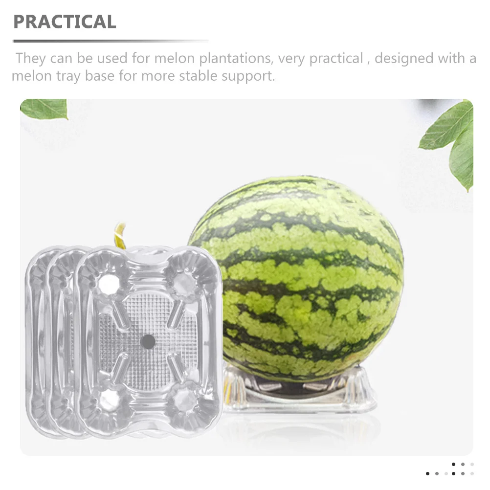 50 個スイカスタンドサポート透明プラスチックメロンガーデンホルダー便利な成長植物メロンガーデンサポート