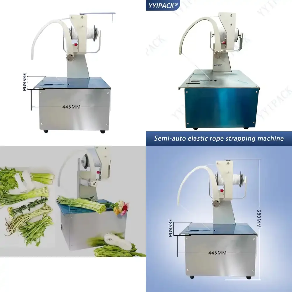 YYIPACK-HB280 Automatic Strapping Machine for Flower Vegetable Elastic Rope Thread Bundling Binding Type Packing Machine