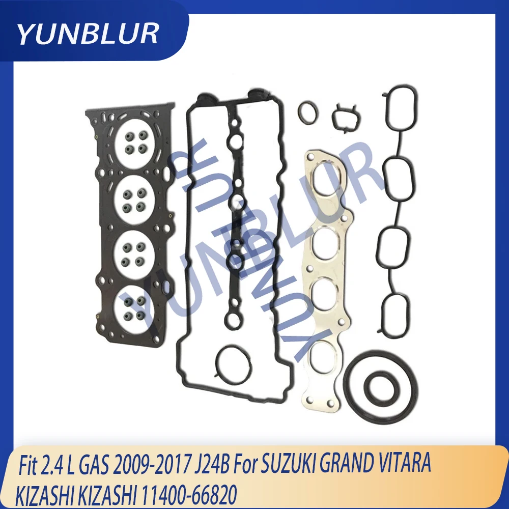 

Auto Cylinder Head Full Gasket Seal Set Fit 2.4 L GAS 2009-2017 J24B For SUZUKI GRAND VITARA KIZASHI 11400-66820 Engine Parts