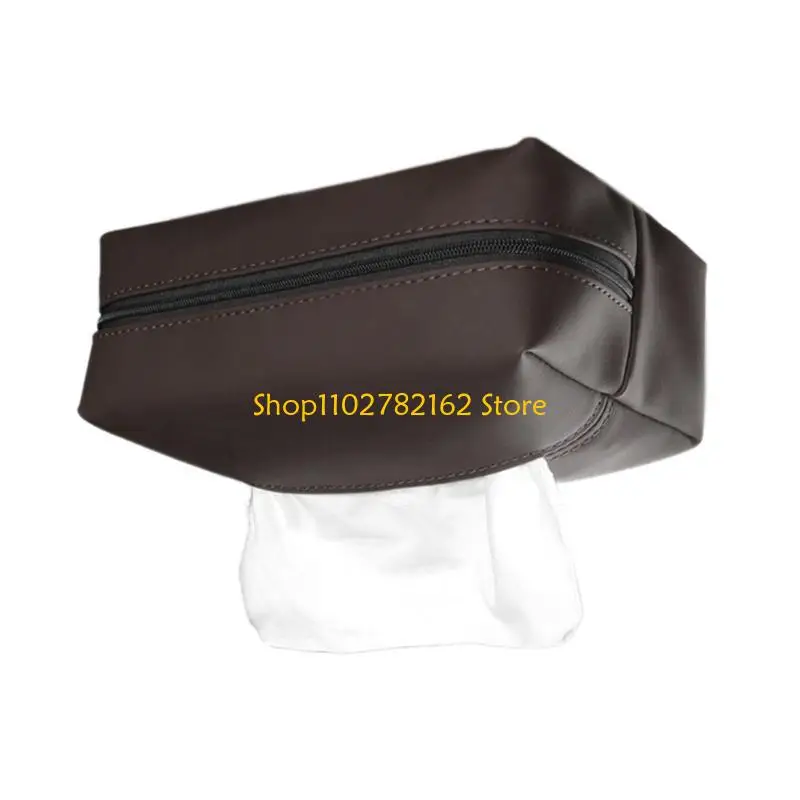 

547B Large Car Tissue Holder Leather Tissue Holder in Car Backseat Rectangular, Napkin Holder for Car