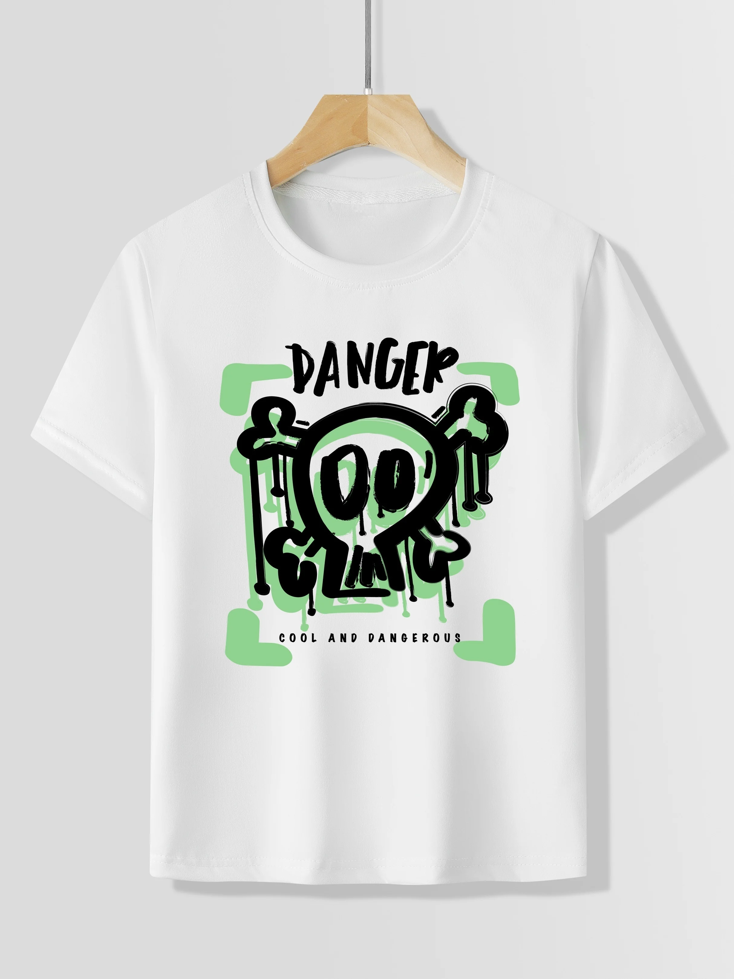 

Skull Fun Graphic Printing Summer Autumn Winter Cotton Men's and Women's T-shirts Short Sleeves Luxury Outdoor Sports Brand