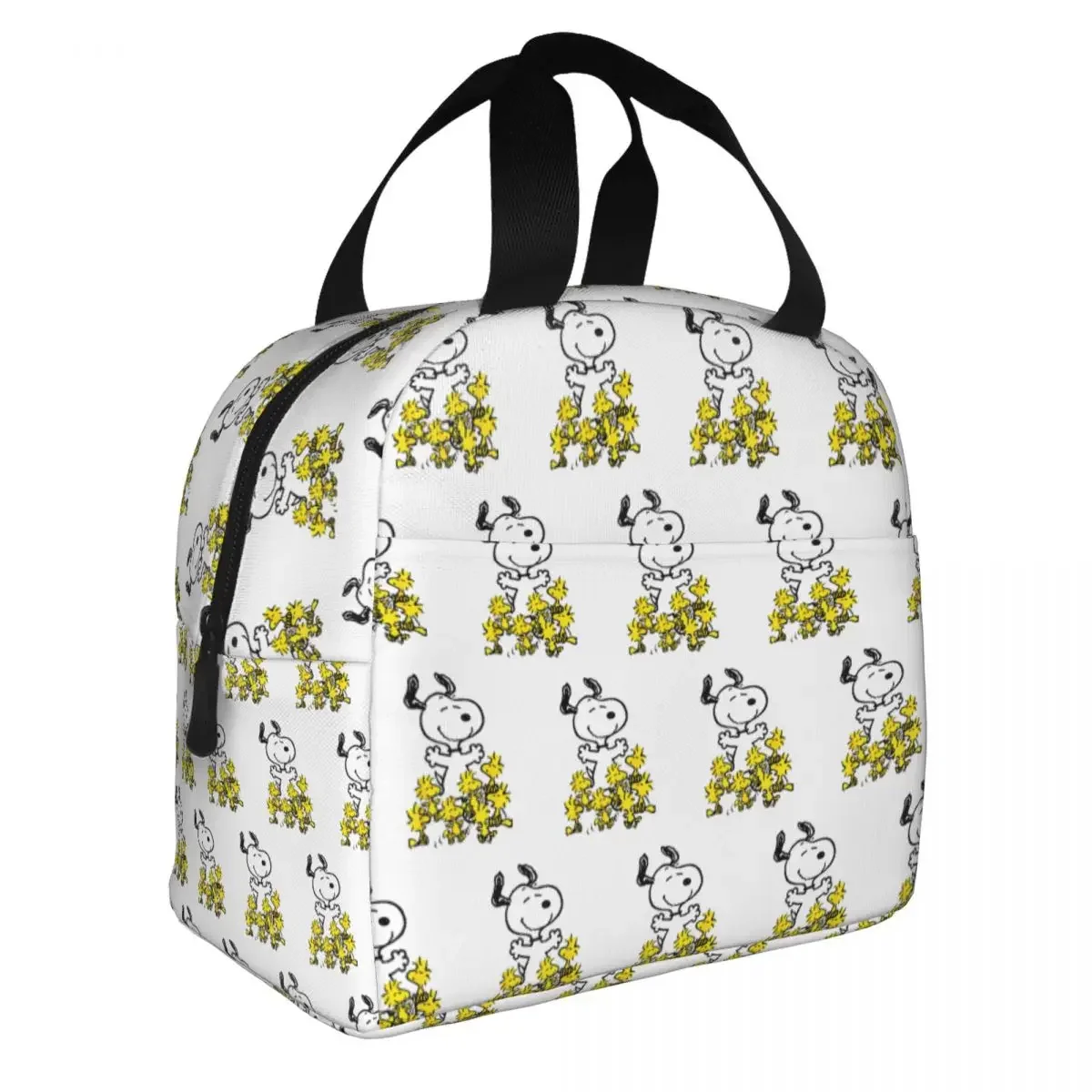 Snoopy Chick Party izolowane torby na lunch torba termoizolacyjna pojemnik na lunch Cartoon duże pudełko na drugie śniadanie Tote Bento etui piknik