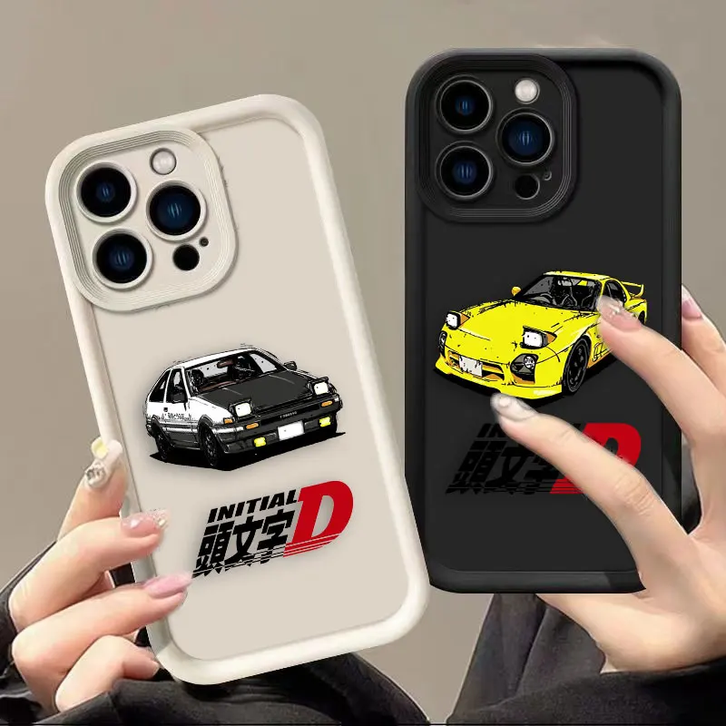 Initial D AE86 Tail Light Phone Case For IPHONE APPLE 17 AIR 16 16E 11 12 13 MINI 14 15 8 7 XR Plus Pro Max Silicone Cover Case