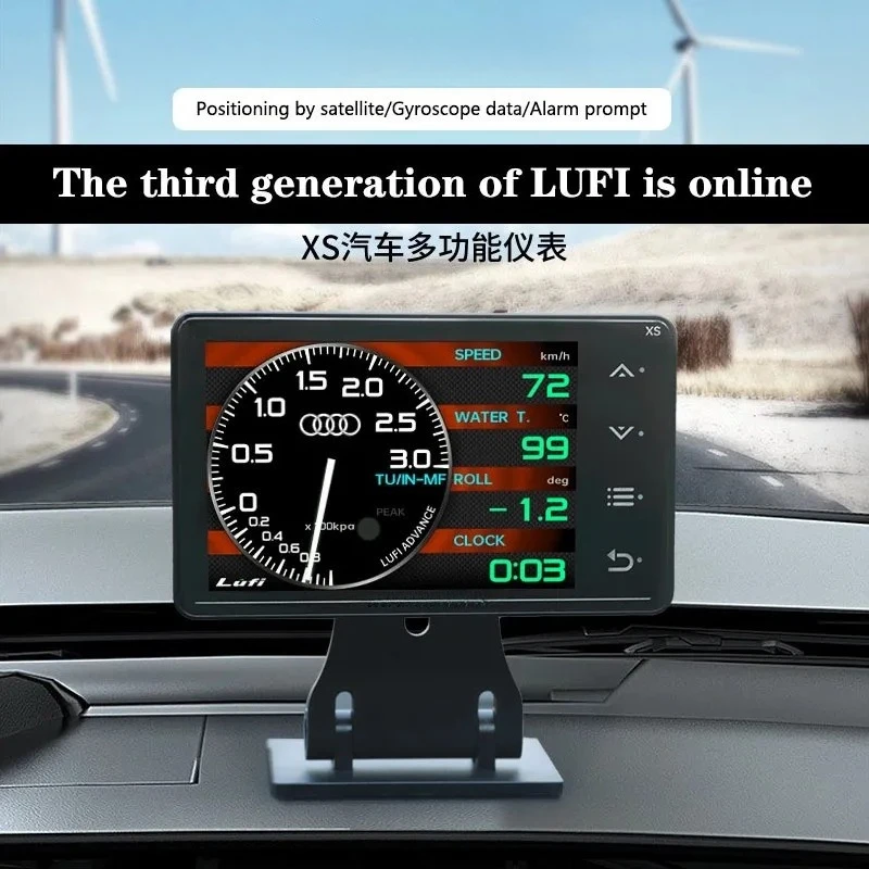 3rd Gen GPS Gauge Water Temp Turbo Oil Temp G Sensor Gyroscope Car Modification Multi Function Dashboard Meter