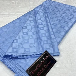 Dentelle de style suisse polonaise pour hommes, tissu de robe sèche, robes de mariée, broderie, bleu africain, Suisse, 100% coton