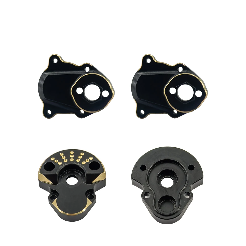 Revestimento de bronze traseiro externo e interno portal habitação 70.3g preto para redcat ascent-18 rc carro atualização peças crawler acessórios 1/18