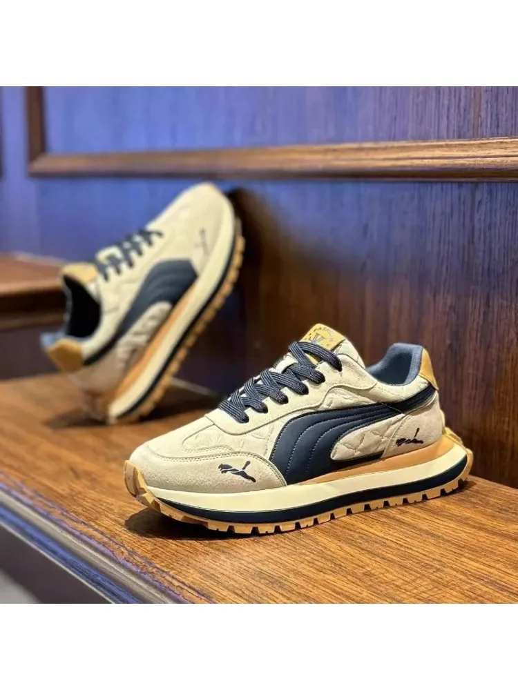 Freizeitschuhe für Herren, Sportschuhe für den Sommer, lässige Herrenschuhe mit dicken Sohlen, weiche und bequeme, rutschfeste Outdoor-Mode-Boardschuhe
