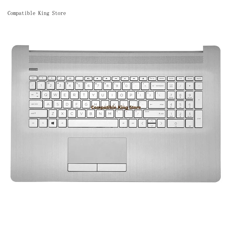 L New Replacement Keyboard for HP 17-BY CA 17Z 17Q-CS 470 G7 TPN-I133Laptops Palmrest Topcase Keyboard Repair Spare Parts