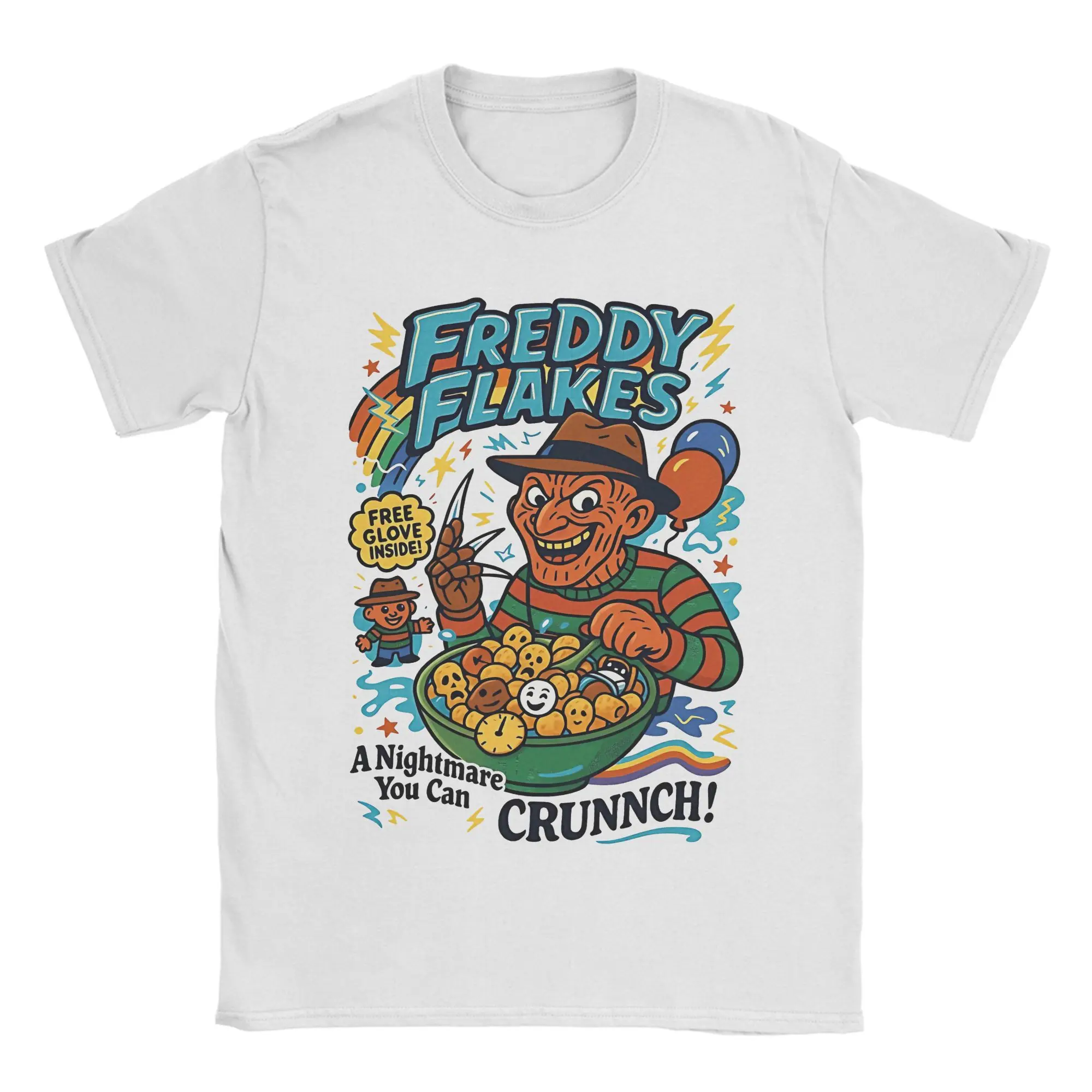 

Casual T-Shirt Summer Freddys Kruegers Halloween Novelty T Shirts Cotton Tshirt Men's Basic Printed Short Sleeve Top Tees