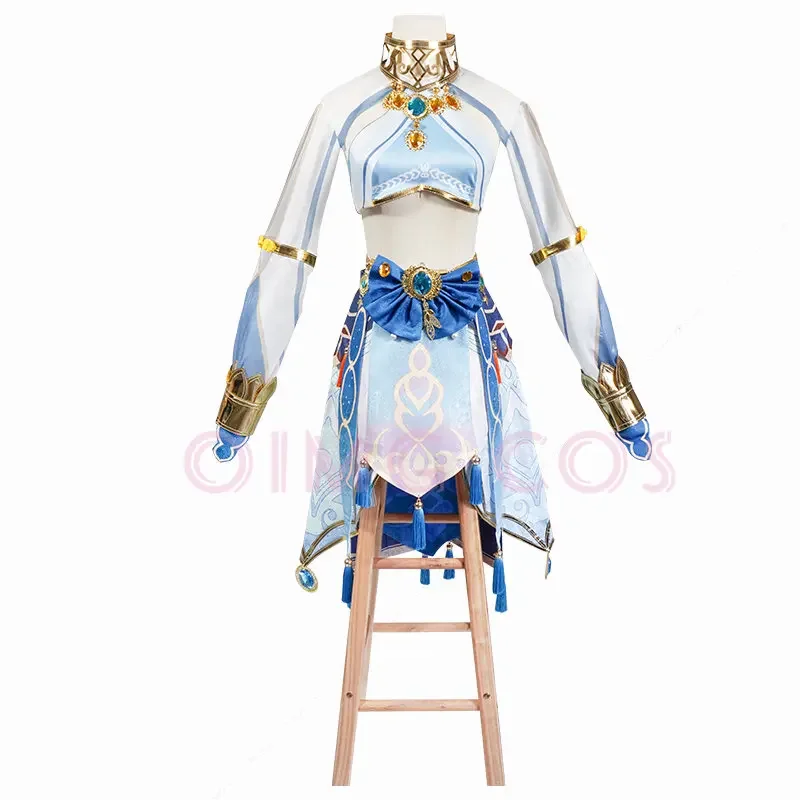 Nilou Costume Cosplay Genshin Impact parrucca uniforme di carnevale Anime costumi di Halloween gioco delle donne