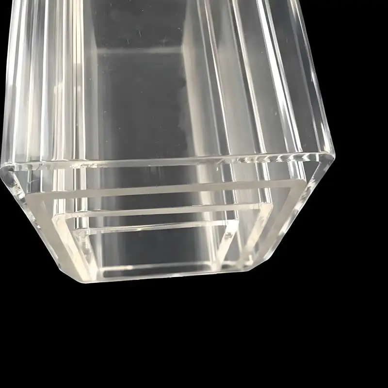 PMMA Acrylic Square Tube Pipe 80x80mm-200x200mm High-Transparency Hollow Arbitrary Cuttable for Display Cabinets