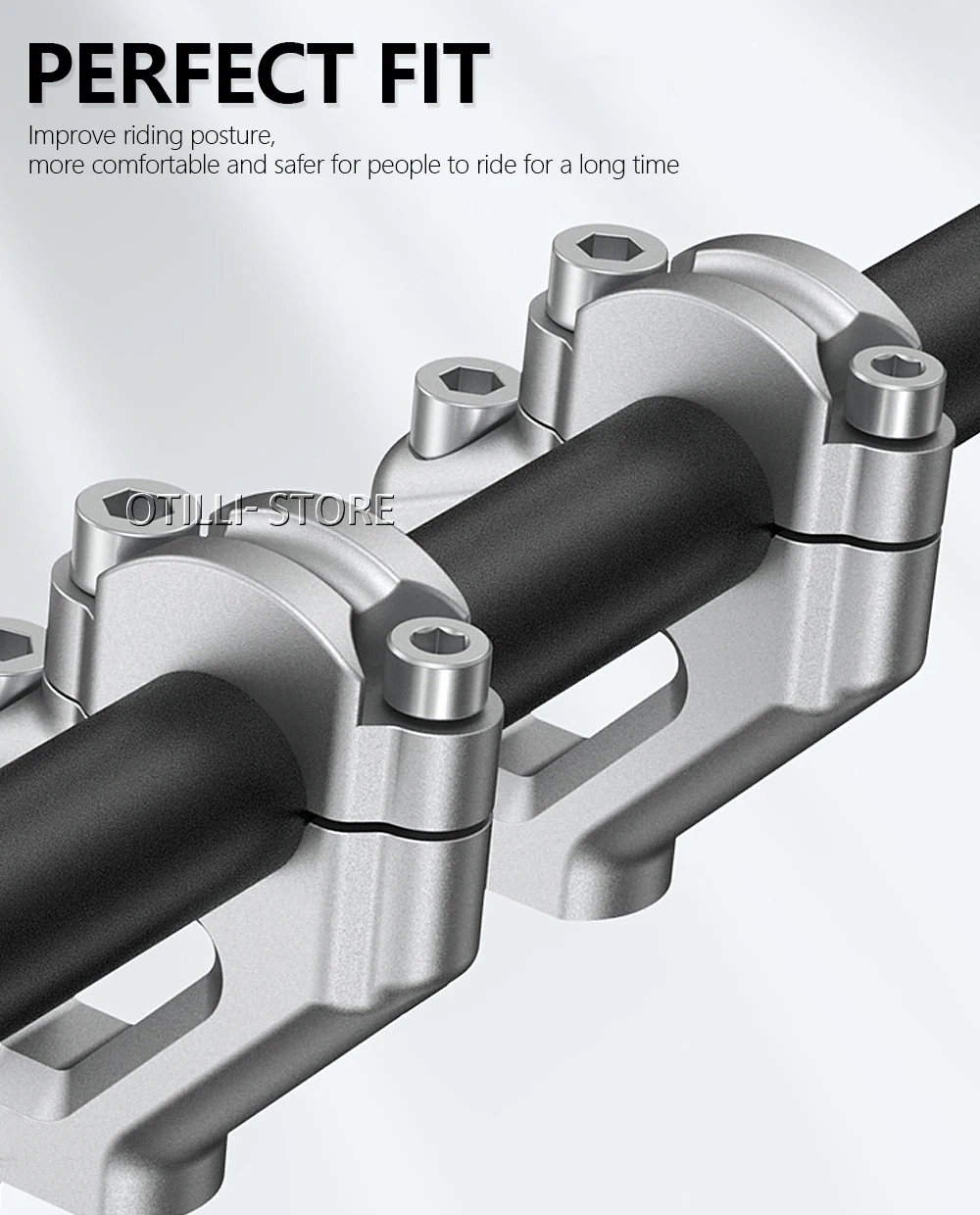 For Tiger 900 GT PRO LOW RALLY 850 Sport New Motorcycle Accessories Handle Bar Riser Clamp Extension Handlebar Adapter Bracket - Image 4