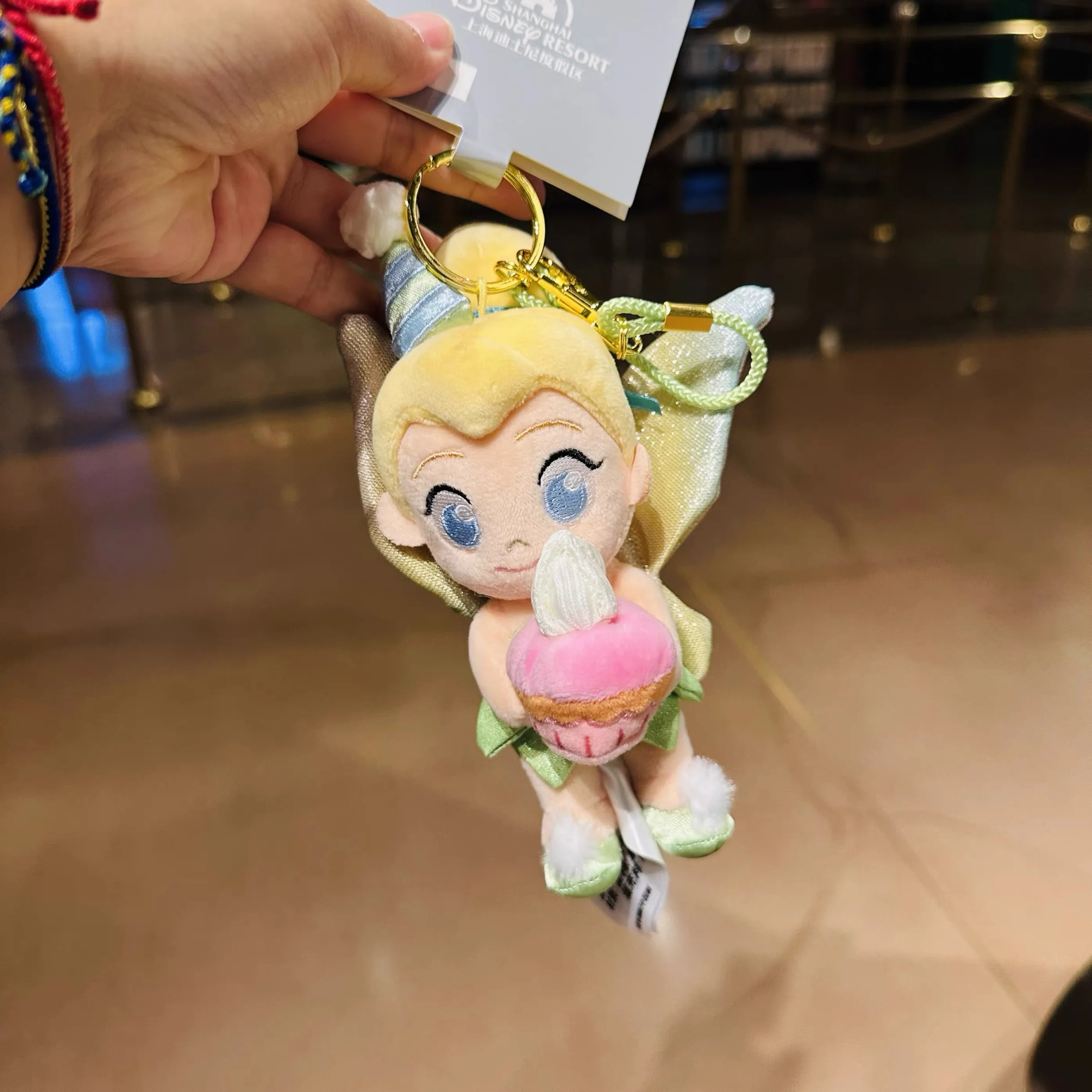 Disney 9Th Anniversary Tinker Bell Plush Stuffed Toy Keychain Girl Backpack Pendant Decoration Doll Lovers Girl A Precious Gift