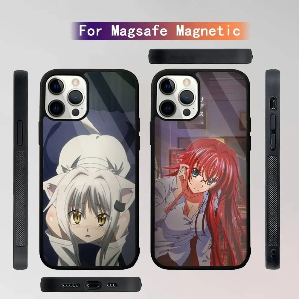

High School DxD Phone Case For iPhone 16,15,14,13,12,11,Plus,Pro,Max Mini Magsafe Magnetic Wireless Charging