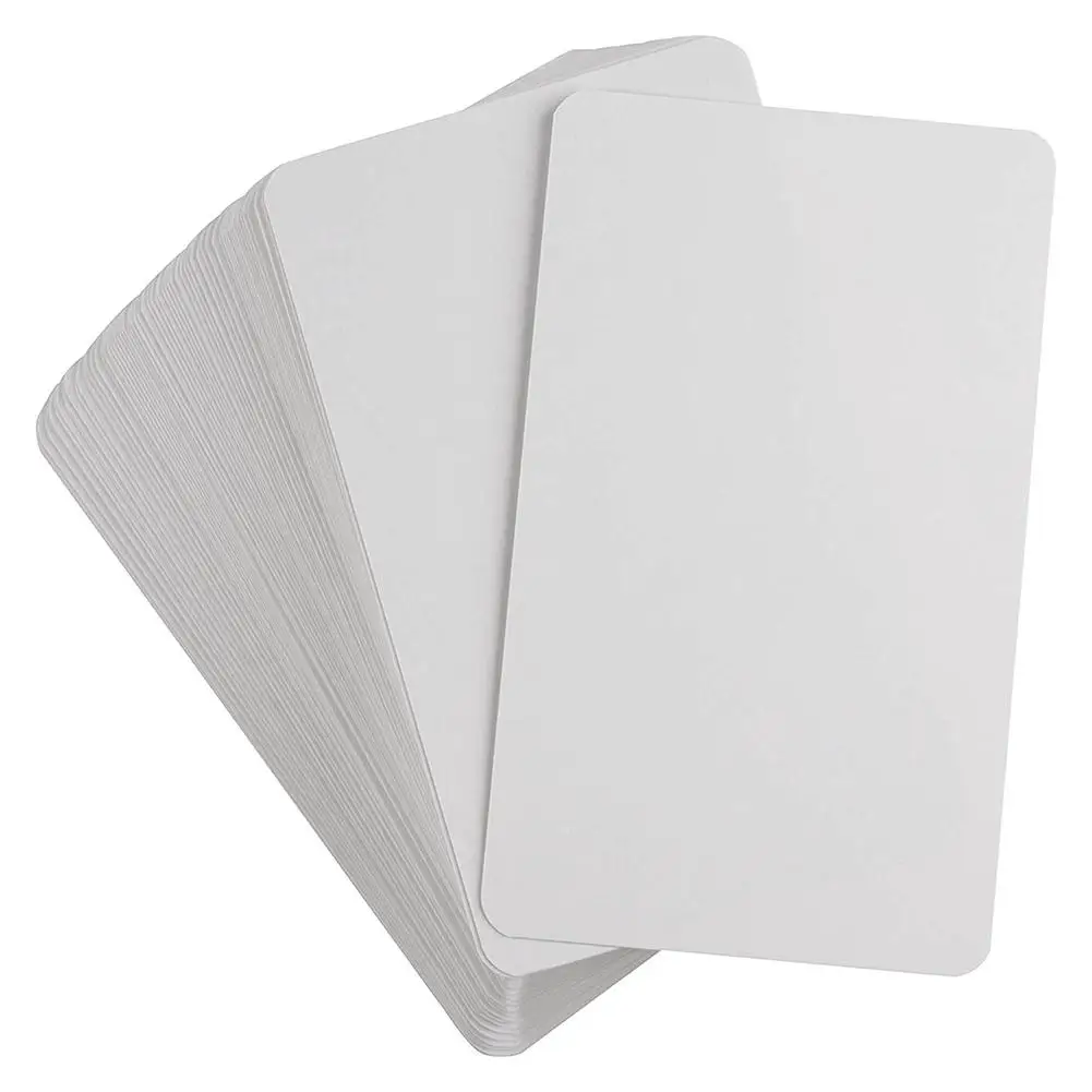 100/200 Pcs Spielkarte Blank Fest Papier Karte Papier DIY Bord Spiel Postkarte Handgemachte Tapete Postkarten Nachricht Weiße Karte