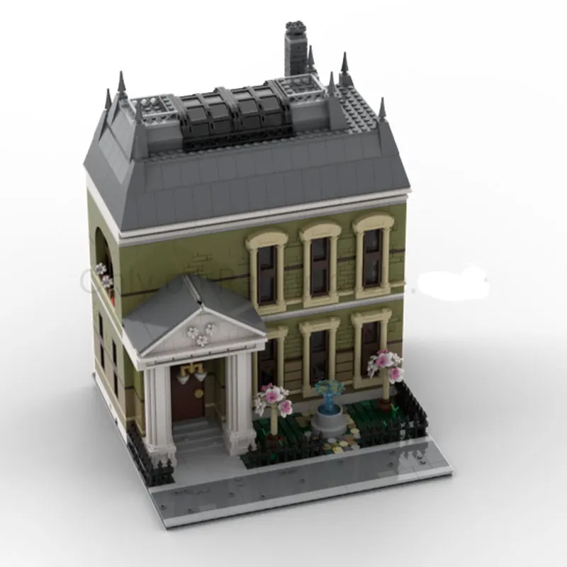 2549 قطعة MOC-209198 Moc Curator شقة العمارة نموذج اللبنات DIY بها بنفسك الاطفال هدية عيد الطوب التجميع الإبداعي